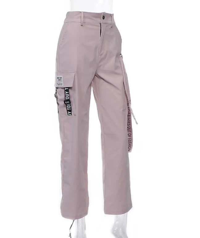 Unzzy Pink Cargo Pants KF9266 4 Unzzy Pink Cargo Pants KF9266