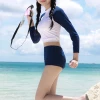 Unzzy HOT SALE Long Sleeve High Waist Swimsuit KF50022