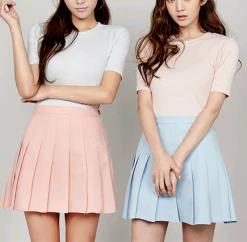 Unzzy High Waist Pleated Skirt KF50047