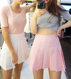 Unzzy High Waist Pleated Skirt KF50047