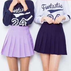 Unzzy High Waist Pleated Skirt KF50047