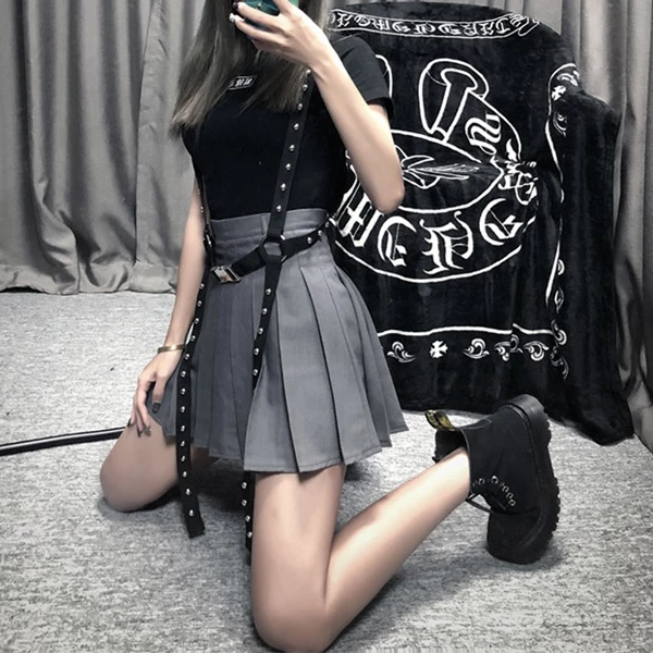 Unzzy High Waist Pleated Skirt KF50133 HOT SALE 3 Unzzy High Waist Pleated Skirt KF50133 HOT SALE