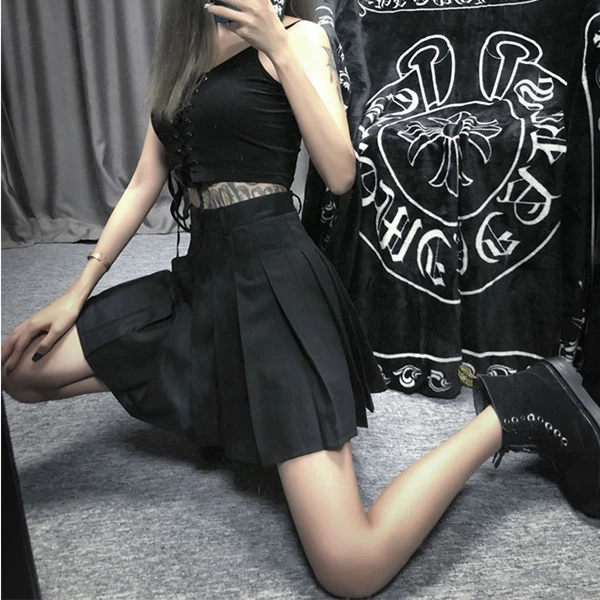 Unzzy High Waist Pleated Skirt KF50133 HOT SALE 5 Unzzy High Waist Pleated Skirt KF50133 HOT SALE