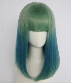 Unzzy GREEN GRADIENT BLUE WIG KF40377