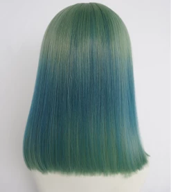 Unzzy GREEN GRADIENT BLUE WIG KF40377