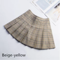 Unzzy HOT SALE Jfashion Plaid Pleated Skirt KF30366 21 Unzzy HOT SALE Jfashion Plaid Pleated Skirt KF30366