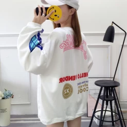 Unzzy HOT SALE Hiphop Long Sleeve Sweater KF30393
