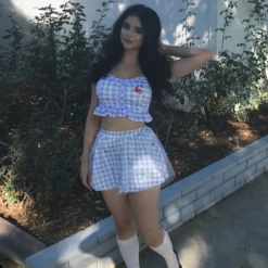 Kfashionstyle Pastel Blue Dolly Swimsuit KF30181