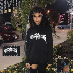 Unzzy Harajuke Velvet Thick Hooded Sweater KF2295