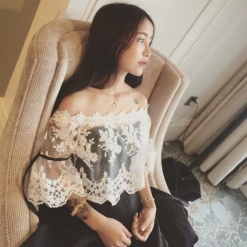 Unzzy Chic Black And White Dress KF90063 HOT SALE