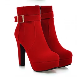 Unzzy HOT SALE Chic Zipper Heels KF90079