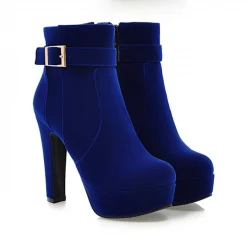 Unzzy HOT SALE Chic Zipper Heels KF90079