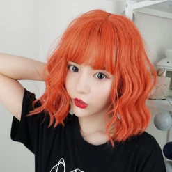 Unzzy Bright Orange Wig KF90122 HOT SALE 18 Unzzy Bright Orange Wig KF90122 HOT SALE