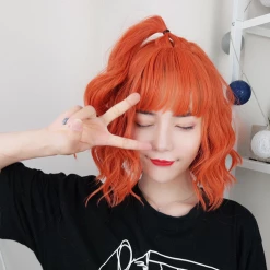 Unzzy Bright Orange Wig KF90122 HOT SALE 21 Unzzy Bright Orange Wig KF90122 HOT SALE