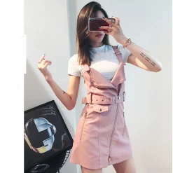 Unzzy Punk Strap Dress KF90128 HOT SALE