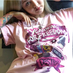 Unzzy Ulzzang Letter T-shirt KF90234