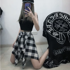 Unzzy Ulzzang Irregular Skirt KF90278