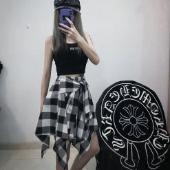 Unzzy Ulzzang Irregular Skirt KF90278 14 Unzzy Ulzzang Irregular Skirt KF90278