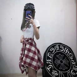 Unzzy Ulzzang Irregular Skirt KF90278 15 Unzzy Ulzzang Irregular Skirt KF90278