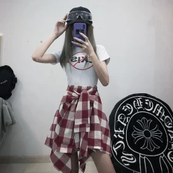 Unzzy Ulzzang Irregular Skirt KF90278 13 Unzzy Ulzzang Irregular Skirt KF90278