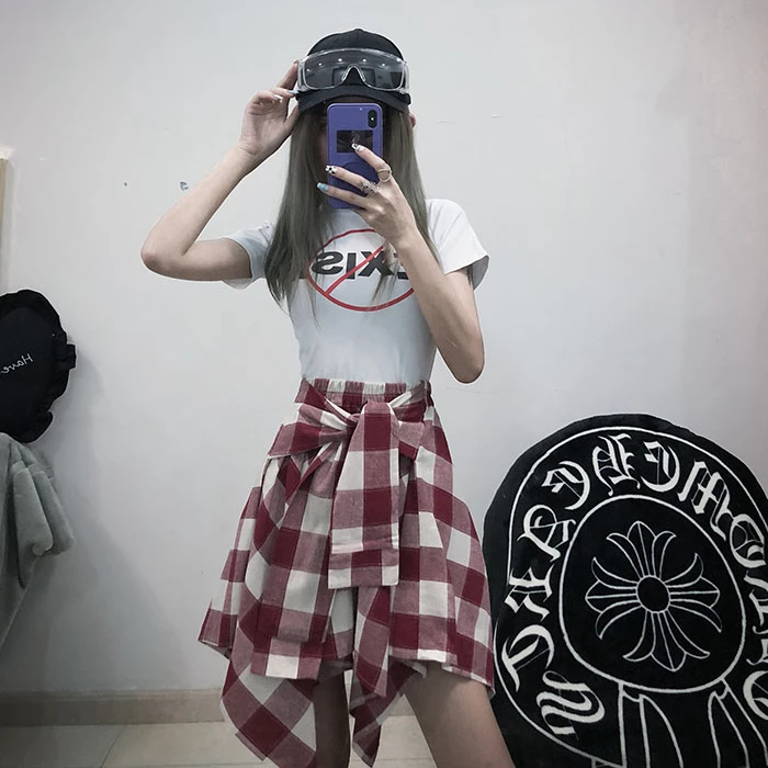Unzzy Ulzzang Irregular Skirt KF90278 4 Unzzy Ulzzang Irregular Skirt KF90278