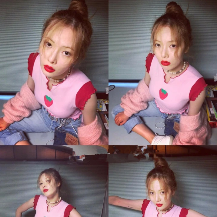 Unzzy HOT SALE Pink Strawberry T-shirt KF90371 2 Unzzy HOT SALE Pink Strawberry T-shirt KF90371