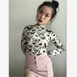 Unzzy Chic Long Sleeve T-Shirt KF90431 HOT SALE