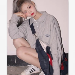 Unzzy Polo Long Sleeve T-Shirt KF90452