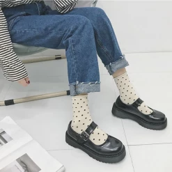 Unzzy HOT SALE Vintage Black Leather Shoes KF90483 12 Unzzy HOT SALE Vintage Black Leather Shoes KF90483