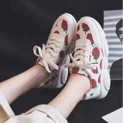 Unzzy Strawberry Canvas Shoes KF90565