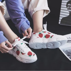 Unzzy Strawberry Canvas Shoes KF90565