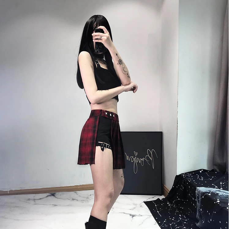 Unzzy Irregular Leg Loop Pleated Skirt KF90739 HOT SALE 5 Unzzy Irregular Leg Loop Pleated Skirt KF90739 HOT SALE