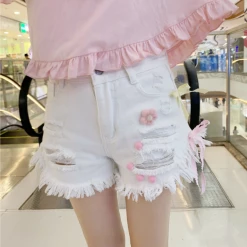 Unzzy Ulzzang Denim Shorts KF9166 HOT SALE