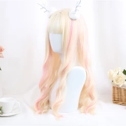 Unzzy HOT SALE Golden Big Wave Wig KF9233