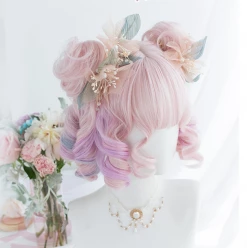 Unzzy Pink Gradient Wig KF9269 (no Headwear) HOT SALE