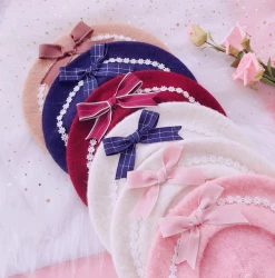 Unzzy Daisy Bow Beret KF9275 HOT SALE