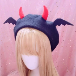 Unzzy HOT SALE Devil Wings Beret KF9276