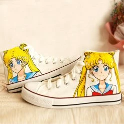 Unzzy SAILOR MOON Hand-painted Shoes KF7016 HOT SALE