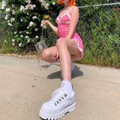 Unzzy Cherry Lace Dress KF9421