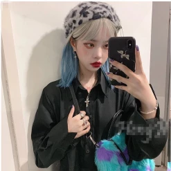 Unzzy Blue And Gray Gradient Wig KF9512 HOT SALE 9 Unzzy Blue And Gray Gradient Wig KF9512 HOT SALE