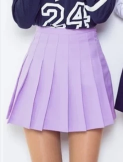 Unzzy High Waist Pleated Skirt KF50047