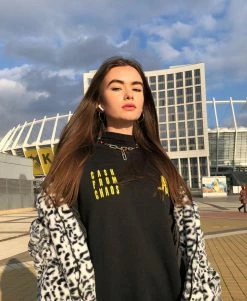 Unzzy Leopard Spotted Cotton Coat KF9534