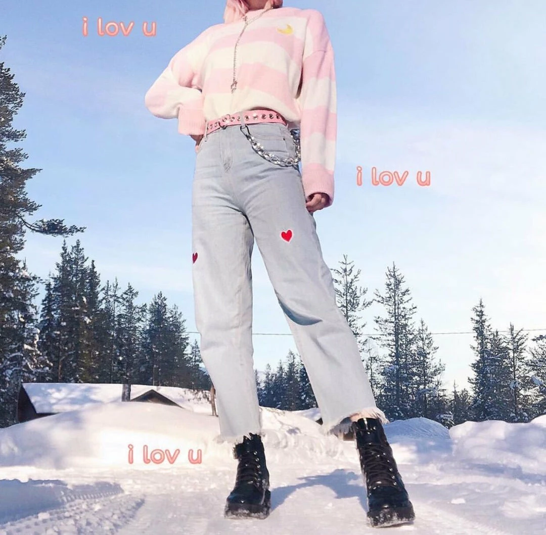 Kfashionstyle HOT SALE Stripe Crescent Moon Knit Sweater KF30149 6 Kfashionstyle HOT SALE Stripe Crescent Moon Knit Sweater KF30149