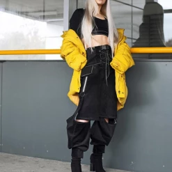 Unzzy Irregular Casual Overalls KF81171 HOT SALE