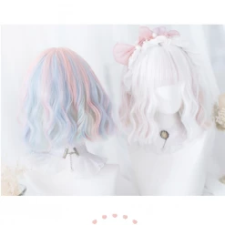 Unzzy HOT SALE Harajuku Short Roll Wig KF81231