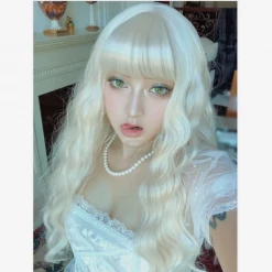 Unzzy White Long Curly Wig KF81264 HOT SALE 7 Unzzy White Long Curly Wig KF81264 HOT SALE