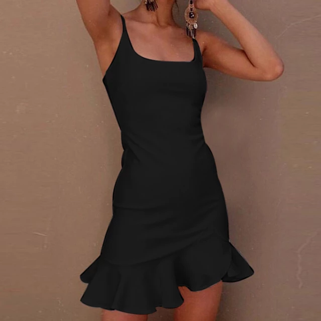 Unzzy Punk Black Dress KF81341 HOT SALE 2 Unzzy Punk Black Dress KF81341 HOT SALE