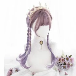 Unzzy Purple Long Curly Wig KF81634 HOT SALE