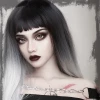 Unzzy HOT SALE Gray Long Straight Wig KF81421
