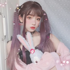 Unzzy Purple Gradient Wig KF81446